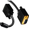 LinQ, Cavo da VGA maschio a VGA maschio adattatore video lunghezza 5 metri, Nero