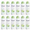 Dove 12pz DOVE GO FRESH CETRIOLO E TE VERDE deodorante corpo spray 250ml MAXI FORMATO