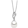 COMETE GIOIELLI COLLANA DONNA CON PERLA COLTIVATA DIAMANTI E ORO 18 KT GLP 311