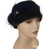 ROSSOMENTA FIRENZE CAPPELLO ELEGANTE IN FELTRO CON DETTAGLIO BY ROSSOMENTA FIRENZE