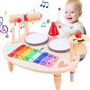 XIAPIA Tamburo per bambini Montessori in legno GIOCO IN LEGNO