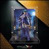 TECA IN PLEXIGLASS ACRILICO-SHOWCASE-PER 5 SAMURAI TROOPERS-BANDAI-SENTINEL-KIMO