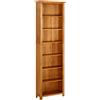 vidaXL Libreria a 7 Ripiani 60x22x200 cm in Legno Massello di Rovere