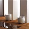 Scarabeo Ceramiche Sanitari Bagno a Terra Filo Muro 50x45 cm in Ceramica Bianca Lucida PLANET
