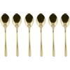 SAMBONET SET 6 CUCCHIAINI CAFFE 12 CM IN ACCIAIO INOX - TASTE MIRROR PVD
