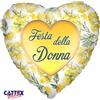 Acctim Palloncino in foil festa della donna, mimosa a forma di cuoreMisura: 36 x 36 cmG