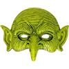 Acctim Maschera strega senza mento, mezzo viso verde da stregone, Taglia Unica