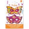 Decora Tagliapasta maschere di carnevale per biscotti e dolci pasta di zuccherocf 2 pez