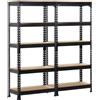 Scaffali/Scaffalature Garage in Metallo 150 X 30 X 140 Cm Magazzino Industriale