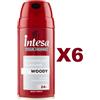 INTESA 6 PZ INTESA POUR HOMME DEODORANT PARFUME' WOODY 24H 150ML