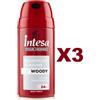 INTESA 3 PZ INTESA POUR HOMME DEODORANT PARFUME' WOODY 24H 150ML