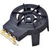 Zephir Fornellone ghisa portatile Zephir 8,5kw 2 bruciatori nero antracite 3 rubinetti