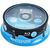 Maxell 276071.00.TW - 25 BD-R Blu Ray 4x 25GB Printable - Spindle