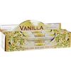 DRW Incenso Bastone Aroma Vaniglia Bastone 25 cm Vaniglia (120 unità) + Stampita San Pancracio