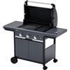 CAMPINGAZ Barbecue a Gas Campingaz 3 Fuochi Select 3 EXS Griglia Piastra In Ghisa Fornello