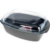 PIERRESTONE CASSERUOLA 2M RETTANGOLARE cm 40X21 COPERCHIO PYREX ITALIA
