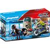 Playmobil Poliziotto in moto e ladro ( 32 pz ) CITY ACTION 4-10a 70572