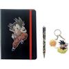 CYP Dragon Ball-Set Regalo Quotidiano, Portachiavi e Penna, Confezione Regalo, Set da Scrittura, diario con Lucchetto, Multicolore, Prodotto Ufficiale (CyP Brands), Mutlicolor, Estandar, Dragon Ball Set