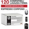 Italian Coffee 120 cialde capsule caffè Espresso Italiano Corposo compatibili Lavazza Firma