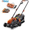 Fuxtec Tagliaerba Tosaerba a Batteria 2X20V (40V FX-E1RM20 Set Con 2 Batterie E Carica