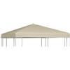 vidaXL Tetto per Gazebo 310 g/m² 3x3 m Beige