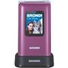 Brondi Telefono Cellulare Amico Prezioso 2.8 2 Sim Violet