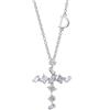 Damiani Collana Croce Damiani Fantasy 81093313 Cross Diamanti Oro Bianco Necklace