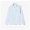 Lacoste 🔵Lacoste - Camicia di Lino Regular Fit CH5692 Celeste Uomo New SS25