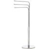 GEDY Winny porta asciugamani bagno cromato con braccia mobili, Misure e peso: 89X25X43,6 CM & 3,5 KG, Porta asciugamano realizzato in acciaio inox e Cromall®, Design R&S gedy, 2 anni di garanzia