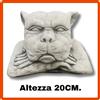 Statua da giardino per esterno interno scultura cane gargoyle in cemento pietra