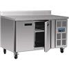 Polar DL916 2 porta freezer Prep contatore con Alzatina, 282 l