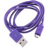 06DADEA Cavo Dati Ricarica Usb Microusb 0.90 Metri Viola Per Lg Optimus 4x Hd P880