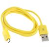 06E880A Cavo Dati Microusb Universale 0.90 Metri Giallo Nokia Lumia 1020 1320 1520 2520