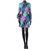 Gucci Abito camicia GUCCI 3200$ seta GG - cintura catena logo - manica lunga...