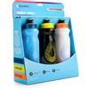 HydraPak Tempo - Borraccia Corsa 3-Pack (400ml) | Leggera, Facile da comprimere, A prova di perdite, Alto flusso, Scanalatura di presa, per Corsa, Maratona, Allenamento & Gare