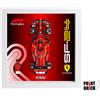 Cornice Display 27cm per LEGO 77242 Speed Champions F1 Ferrari SF-24