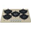 Hotpoint-Ariston HOTPOINT HAGD72S/CH PIANO COTTURA 73 CM 5 FUOCHI GAS 9 LIVELLI POTENZA CHAMPAGN