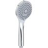 GEDY G-Star 05, Doccetta per doccia 3 getti, Soffione doccia in ABS con finitura cromata, 5 anni di garanzia, Design R&S Gedy, Filtro doccia antisabbia incluso