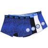 Inter FC Internazionale Milano S.p.A. Set 4 Boxer Uomo Inter - Intimo Comodo e Traspirante - Cotone 100% Morbido e Resistente - Elastico Confortevole - Perfetto per Uso Quotidiano