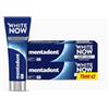 Mentadent Dentifricio White Now Original, Dentifricio Sbiancante con White-Correct e White-Infinity Technology, 2x75 ml