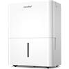 COMFEE' Deumidificatore Casa Muffa 20L/24h, Adatto fino a 40㎡, Tanica da 3L, Deumidificazione Smart, Controllo WiFi, Compatibile con Alexa, Ruote Piroettanti, Timer, MDDF-20DEN7-WF