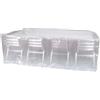 RIBIMEX - PRH090220X120 - Copertura Corta Rettangolare - Eco Platinium - 120 x 220cm