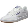 Non applicabile (TG. 42 EU) Reebok Club C 85, Sneaker Uomo, Bianco (Intense White/Royal-Gum), 42