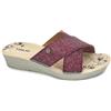 TIGLIO 4212 ROSSO CIABATTE PANTOFOLE DONNA ESTIVE APERTE