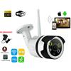 VR CAMERA TELECAMERA IP CAM WIFI ESTERNA FULL HD 1080P WIRELESS SLOT SD CARD IP66