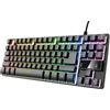 Trust GXT 833 Thado TKL tastiera Gaming USB QWERTY Italiano Nero