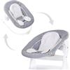 Hauck Alpha Bouncer - Sdraietta Neonato 2 in 1 Max 9 Kg colore Grey Hauck