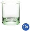 Bormioli Rocco 10x Confezioni 3 Bicchieri In Vetro Iride Verde Acqua 25 cl Bormioli Rocco
