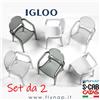 SCAB DESIGN SET 2 POLTRONE SEDIA IGLOO POLICARBONATO CUCINA BAR RISTORANTI