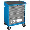 Fervi Carrello portautensili completo attrezzi officina 253pz FERVI C900/CC03 cassetti
